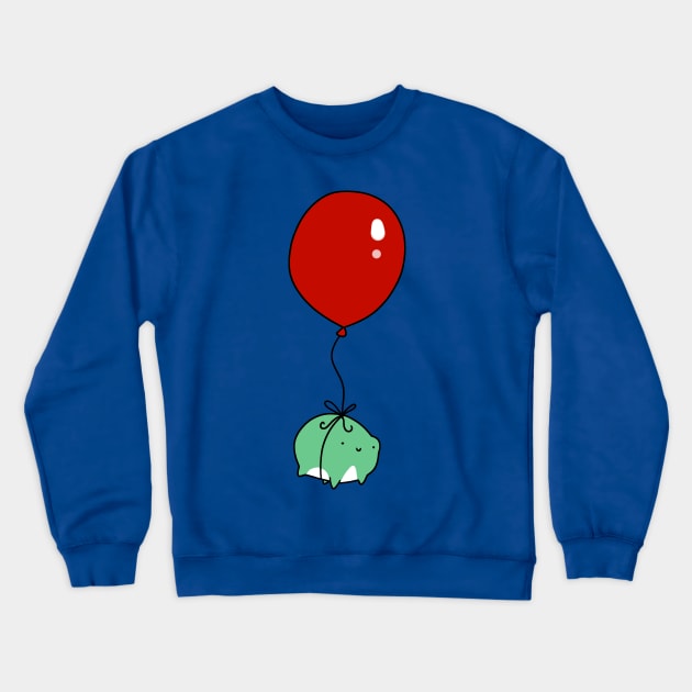 Balloon Frog Crewneck Sweatshirt by saradaboru